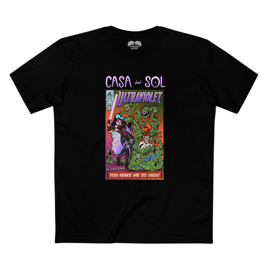 Ultraviolet Comic Book Band Tee